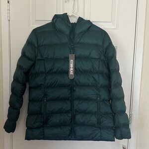 32 Degrees Quilted Puffer Jacket in Teal
